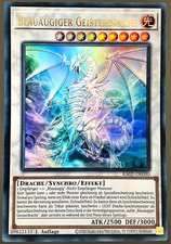 Blauäugiger Geisterdrache Ultra Rare Holo Yugioh Deutsch Weißer Drache RA02-030