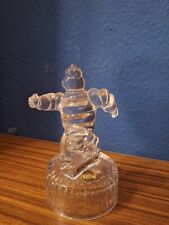 Michelin Männchen Glasfigur Werbefigur aus Glas , circa 18 cm hoch