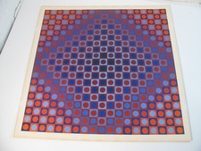 Vasarely Graphik  wohl 70er