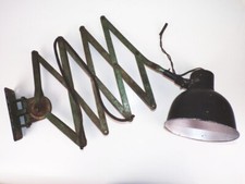 Alte Scherenlampe Werkstattlampe Industrie Design 