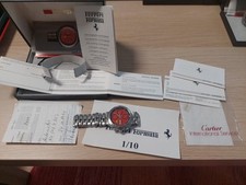 FERRARI LIMITIERT 1/10 FORMULA  CARTIER CHRONOGRAPH  OVP PAPIERE  ORIGINAL 