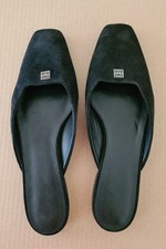 Neu TOTÊME schwarze Mules Slipper Gr 39 Schuhe Luxus Label Toteme