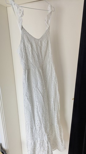 Maxikleid weiß mit - maxikleid,