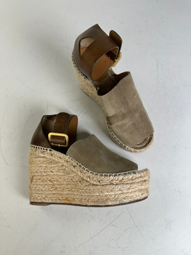 Vintage chloe suede wedge - suede,