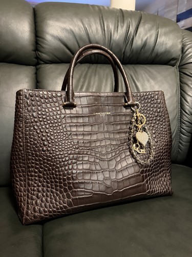 Tasche lancaster kroko schwarz - tasche,