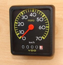 neuwertiger VDO  Mono Tachometer / Mechanischer Fahrradtachometer von 1991