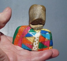 Kunst-Objekt Fundstein als Kopf in Keramikfassung Jutta & Günter Griebel 2017