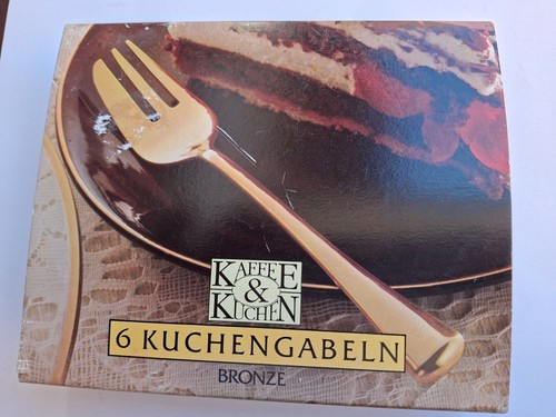 Stück kuchengabeln bronze - 6,