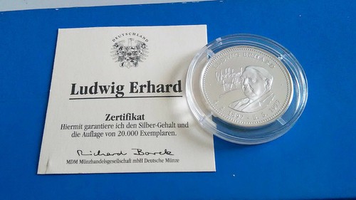 Gedenkmünze ludwig erhard - gedenkmünze,