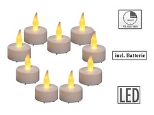 LED Teelichter mit Timer 6 Stunden flackernd Kerzen Teelicht mit Batterie