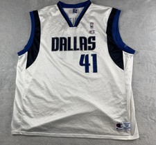 Dallas Mavericks Basketball Trikot Gr. 2xl weiß NBA Champion #41 Nowitzki