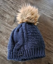 Seeberger Pudelmütze Bommelmütze Damen blau Einheitsgröße 