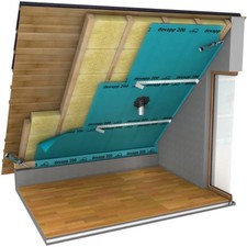 Dampfsperre Dampfsperrfolie 200µ DICKE Dampfbremsfolie Dampfbremse PE Folie Dach