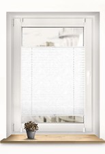 Plissee Crush weiß Klemmfix