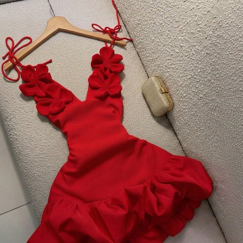 Cocktailkleid mit blumen - cocktailkleid,