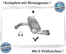 Endschalldämpfer für AUDI A3 Sportback (8PA) 2.0 TFSI 200PS Auspuff Montagesatz
