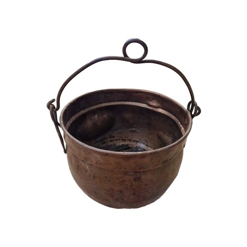 Antik massiv kupfer kessel - massiv,