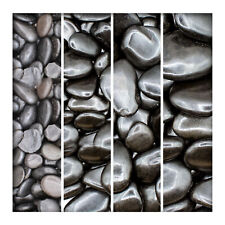 Schwarzer Glanzkies Zierkies Flusskiesel River Gartenkies Bachlauf