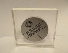 Olympia 1972 München Teilnehmermedaille Olympische Spiele Sommerspiele Ringe