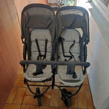 VEVOR Zwillingskinderwagen Geschwisterwagen Kinderwagen 82x74x102cm Schwarz