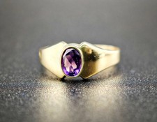 Amethyst Ring ? 333 Gold gr.64 Gelbgold - Schmuck Damen Goldring Edelstein 