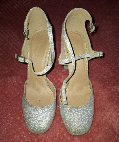 Damen pumps silber glitzer - pumps,