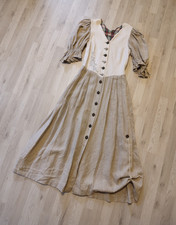 Dirndl Kleid Damen A Gwand vom Sepp 40 / 42 Beige Creme Trachtenmode Fest ✨