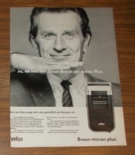 Seltene Werbung vintage BRAUN