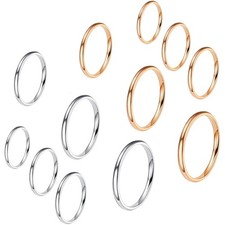 Edelstahl Ringe Stapelbare