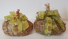 Großes Ei Osterei aus Heu