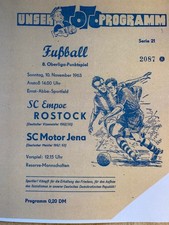 DDR Oberliga Motor Jena - SC