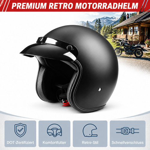 Matt schwarzer oldtimer - matt, moped
