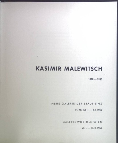 Kasimir malewitsch 1878 1935 - kasimir, 1878-1935