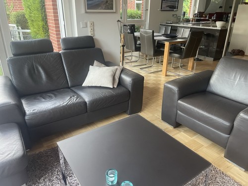 Leder sofa set - sofa-set, gebraucht