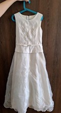 Kommunionkleid in weiß  Gr