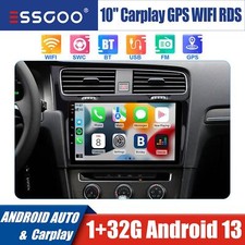 10" Apple CarPlay 32G Android 13 Autoradio GPS NAVI Für VW Golf 7 VII 2013-2017