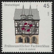 2861 Fachwerkbauten: Rathaus Alsfeld, gestempelt O