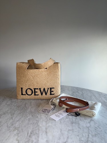 Loewe raffia tasche medium - loewe,