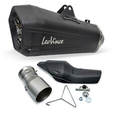 Endschalldämpfer LeoVince SLIP-ON SBK LV-12 Black Edition, Edelstahl schwarz