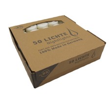 50 Teelichter Acryl Cup Weiß