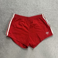 ADIDAS Vintage Shorts Bermudas Gr M Jogging Sporthose 80er Retro 29710 Rot