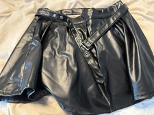 Sexy Lederimitat Rock Minirock