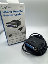 LogiLink USB zu Parallel Druckerkabel Adapter Centronics 36-polig LPT Printer