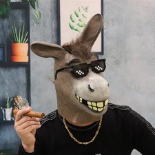Latex Tiermaske Esel Kopf