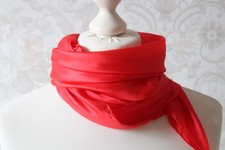 rotes Tuch aus Seide Seidentuch 90 x 90 cm Geschenk Damen Frauen Geburtstag usw