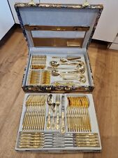 SBS Besteckkoffer 23 24 karat hartvergoldet - 12 Personen