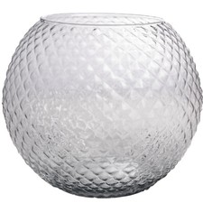 DIAMOND fish bowl - klar - 25x25x21cm - Glas