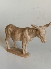 Esel Krippenfigur geschnitzt Kuolt Krippe Holz Kevelaer Holz ANRI