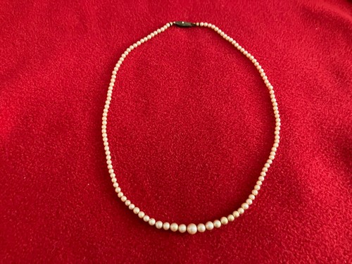 Vintage zuchtperlenkette mm - 3,