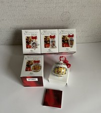 Set  4  Teile  /  Hutschenreuther Christbaumschmuck  /  2000